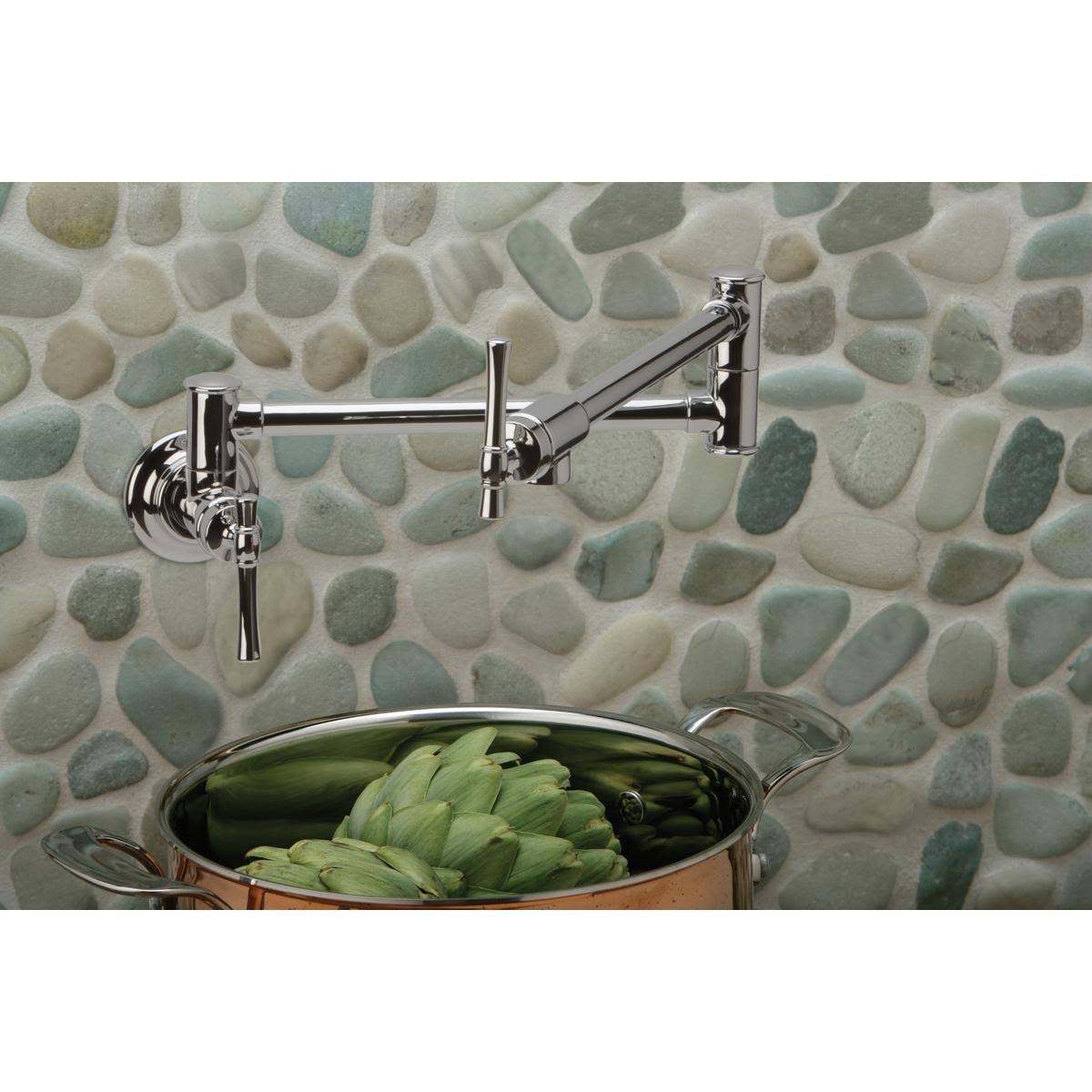 Antique Steel Wall Mount Pot Filler N832