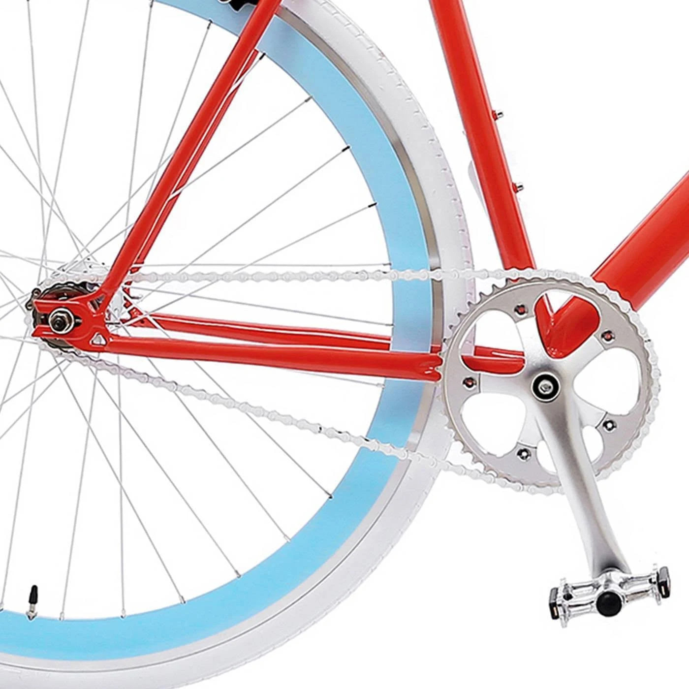 Red Single Speed Road Bike F197530