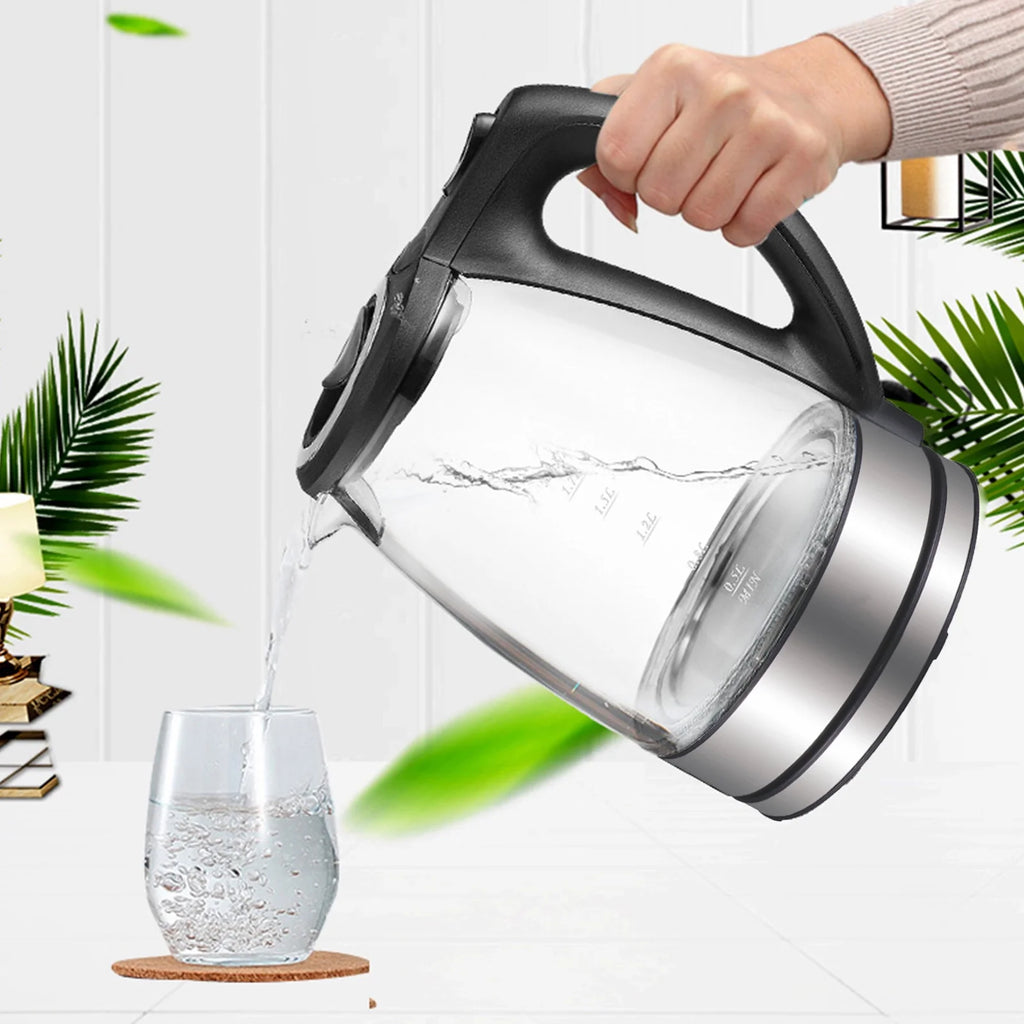 Electric Kettle 1.7L Glass with Auto Shut-Off Y8358