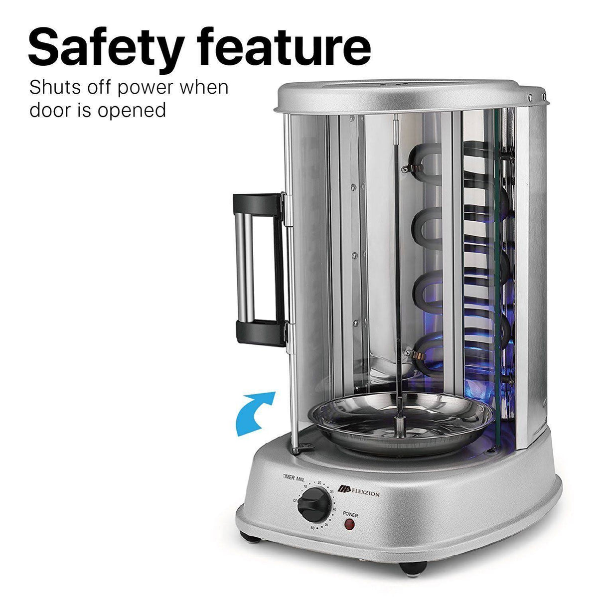 Vertical Tower Rotating Rotisserie Oven Grill S477863