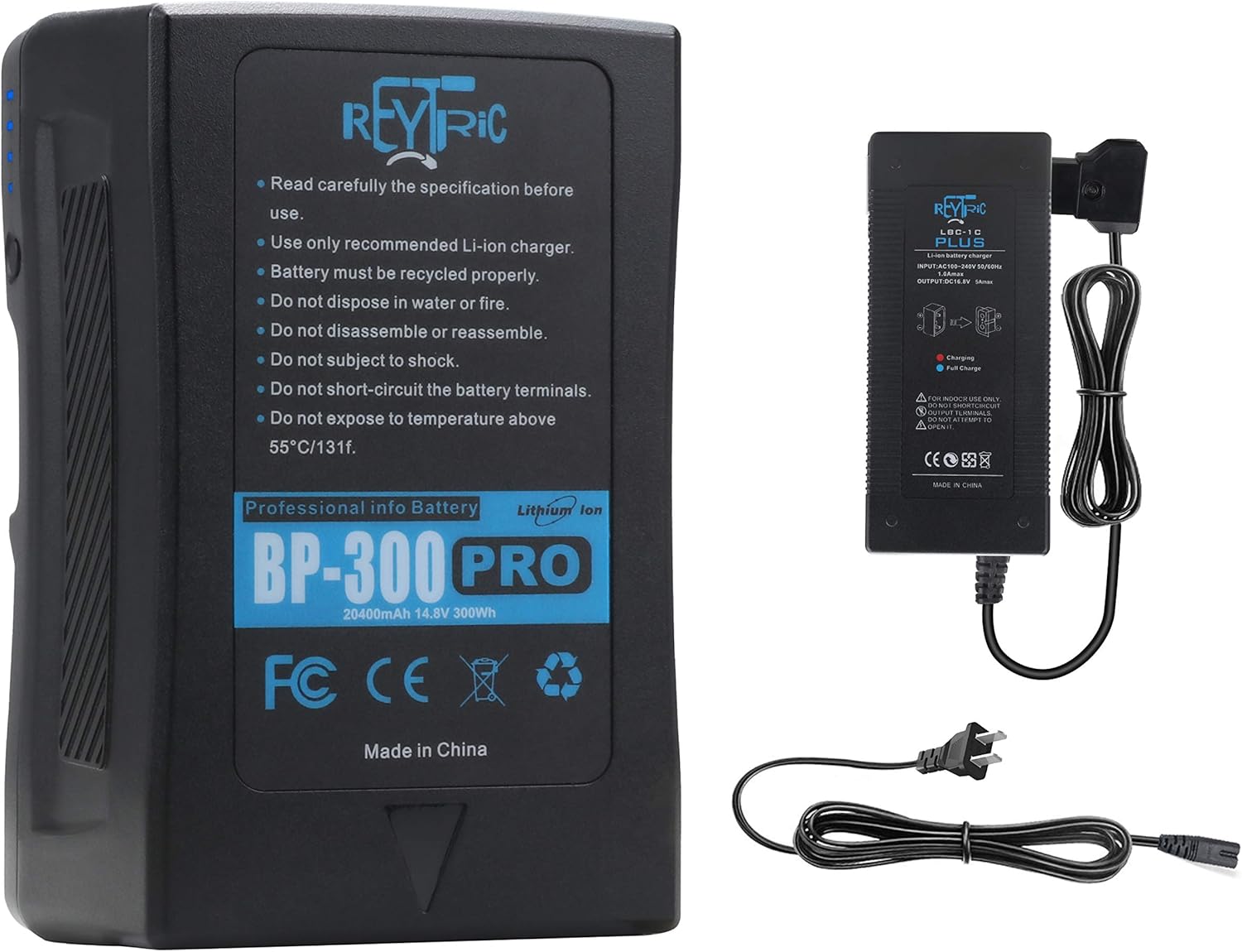 300Wh V Mount Battery with D-Tap Charger and Cable L121876