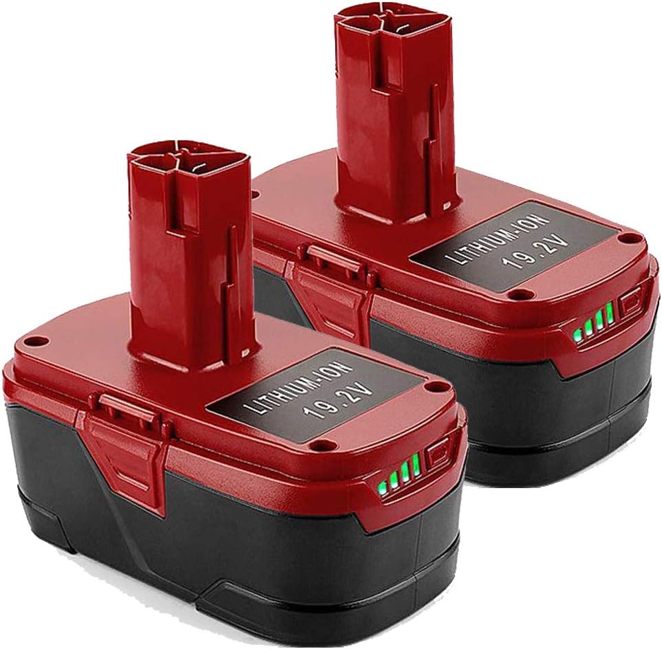 2 Pack 4000mAh Replacement Lithium Battery for Craftsman 19.2 Volt C3 T89559