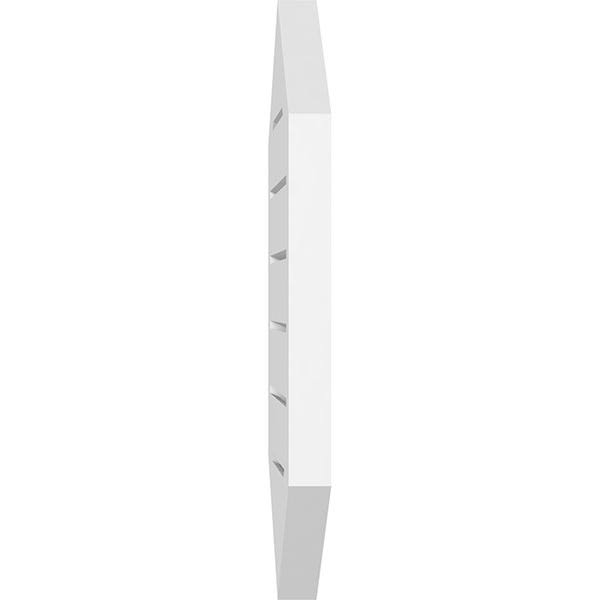 Vertical Peaked Surface Mount PVC Gable Vent O3710