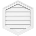 Vertical Peaked Surface Mount PVC Gable Vent O3710