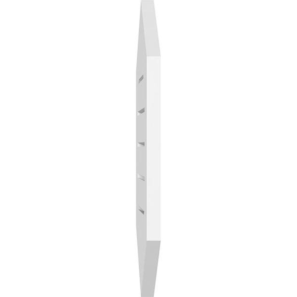 Vertical Peaked Surface Mount PVC Gable Vent J361