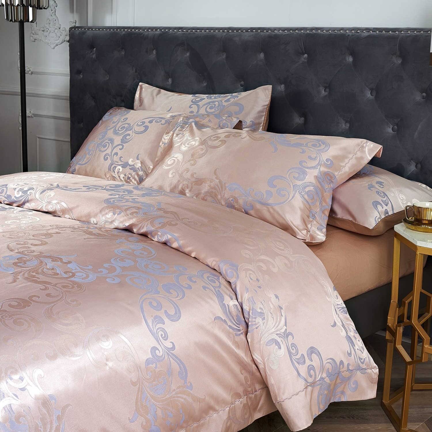 Queen Size Jacquard Cotton Duvet Cover Set F210567