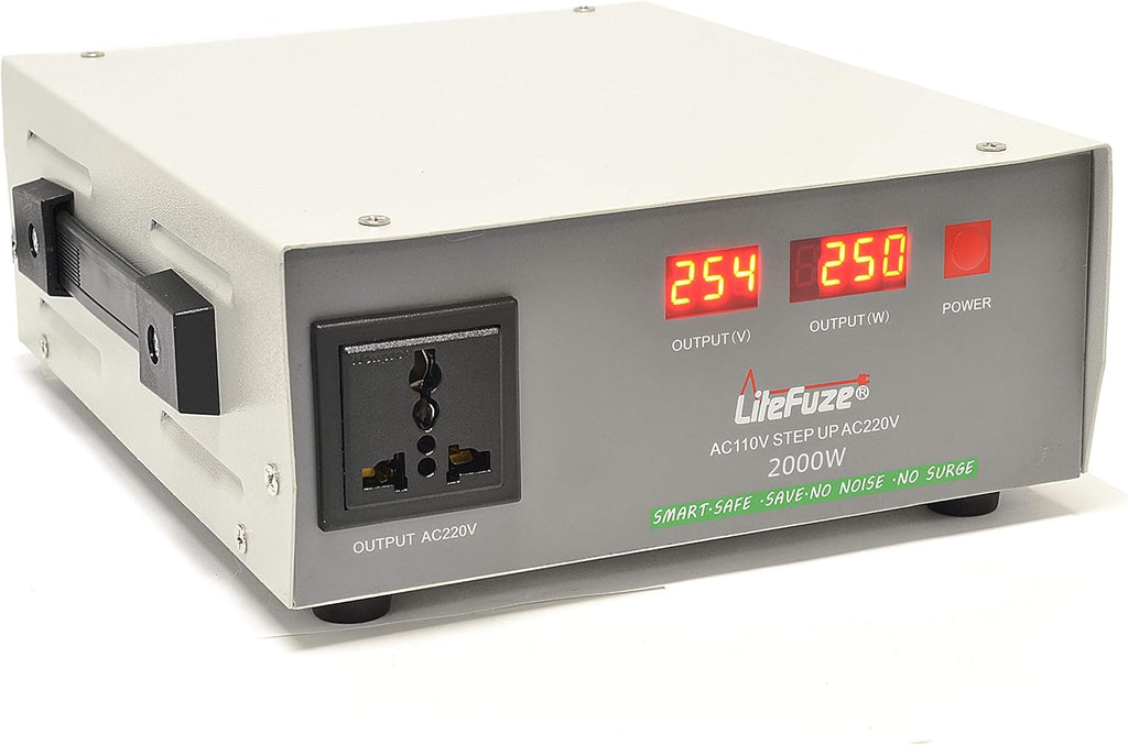 1500-Watt Voltage Converter Transformer with Circuit Breaker Protection U657