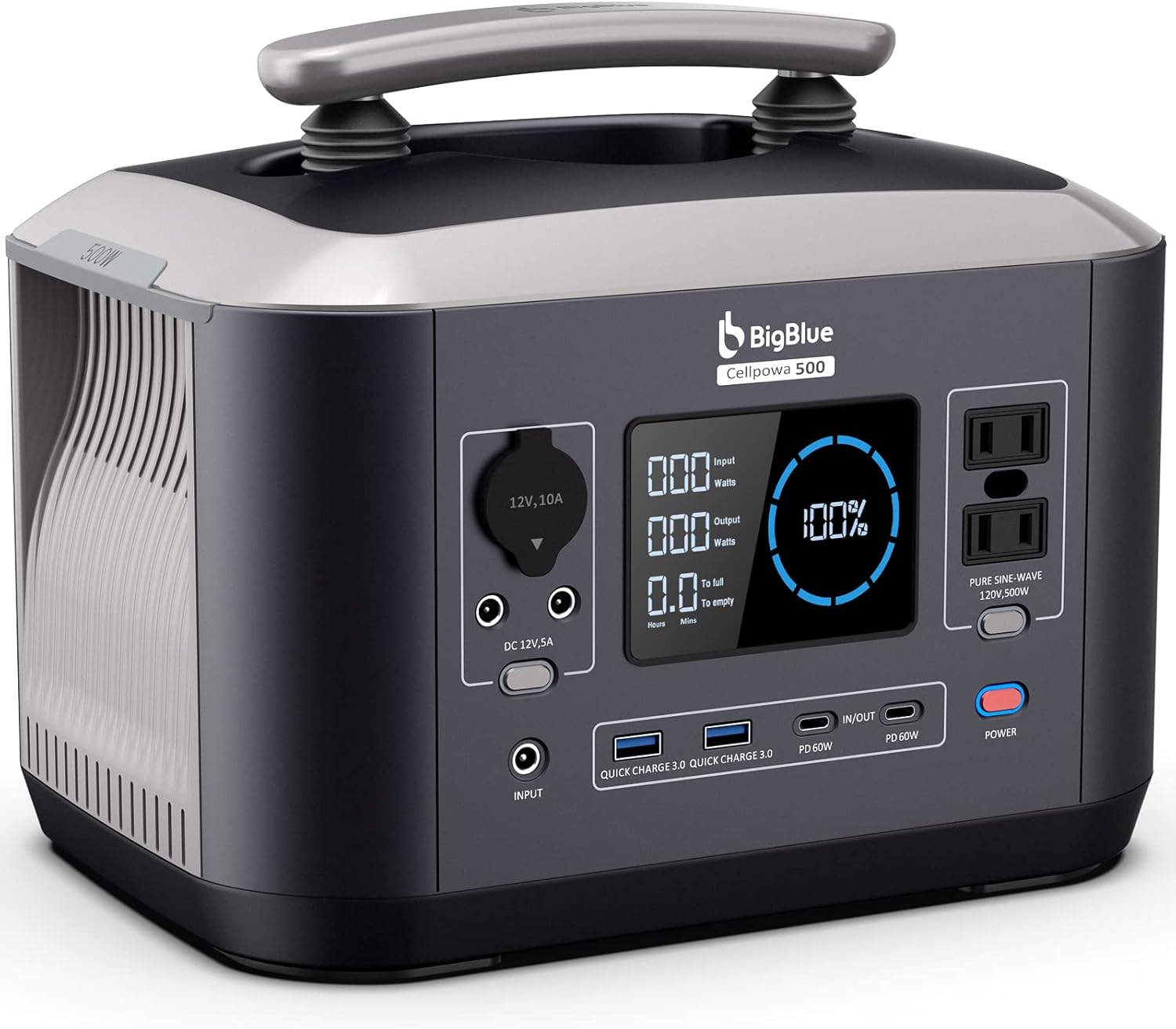 Portable Power Station 537.6Wh Solar Generator with MPPT R907