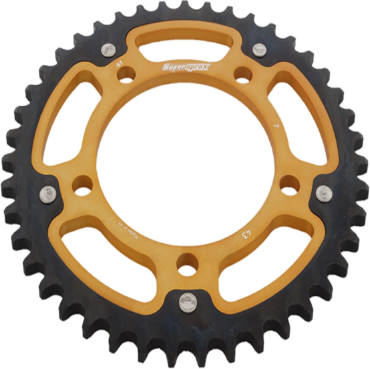 Gold Stealth Sprocket 43T Chain Size 525 Q9493