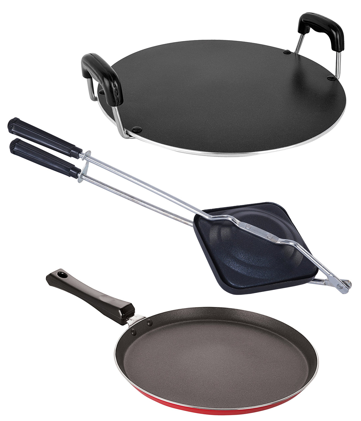 Non-Stick Tawas and Hand Toaster Combo Set I67440
