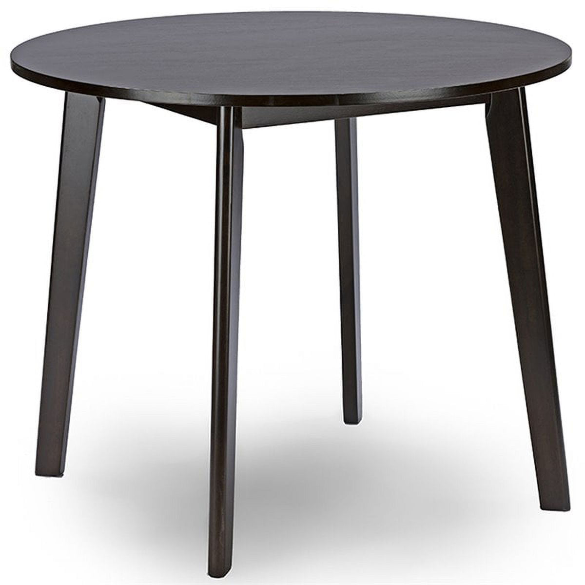 36" Round Dining Table in Dark Walnut W2065