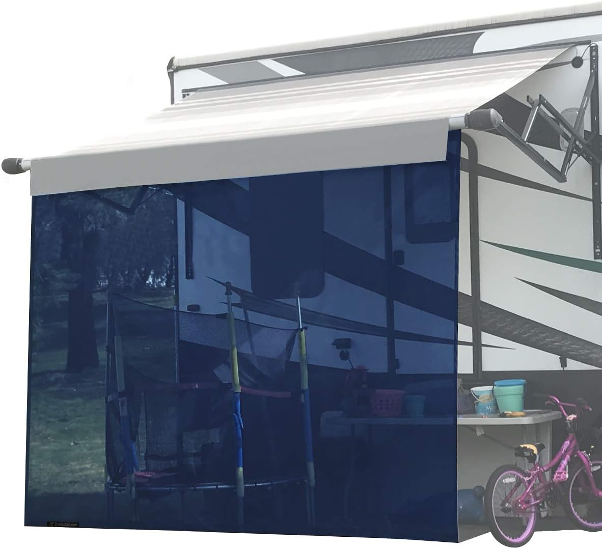 Black Mesh Sun Shade Screen for Awning M987