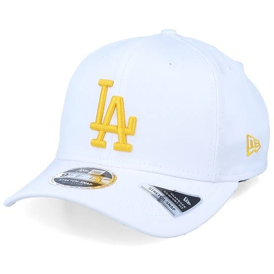 White Los Angeles Dodgers Stretch Snapback Cap I9666