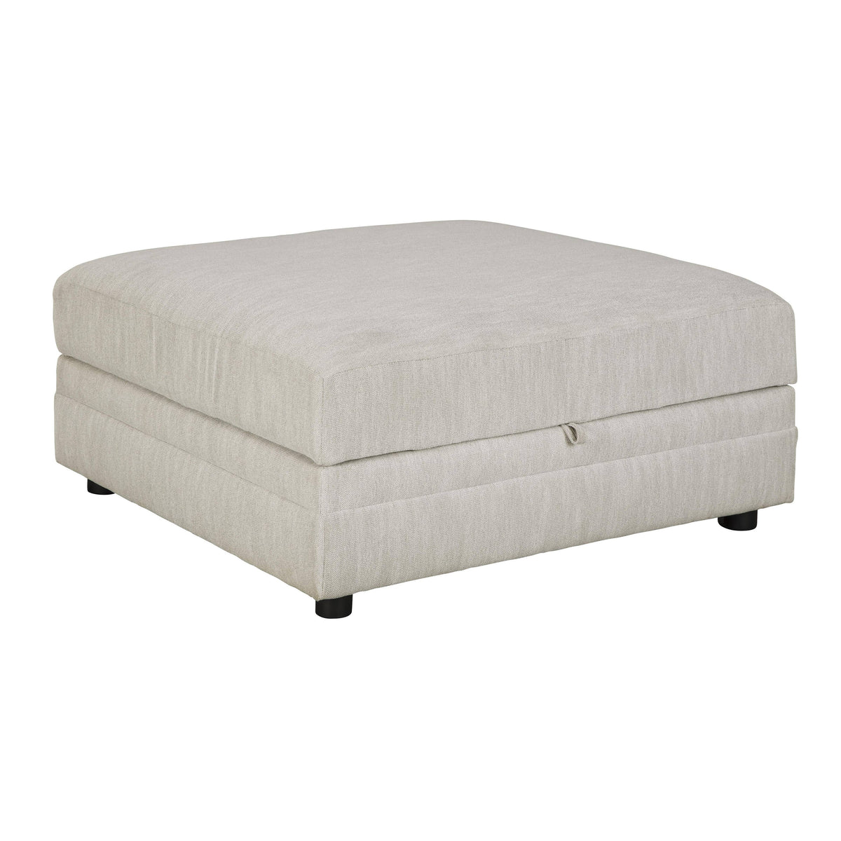 White Wooden Ottoman with Hidden Storage U24792