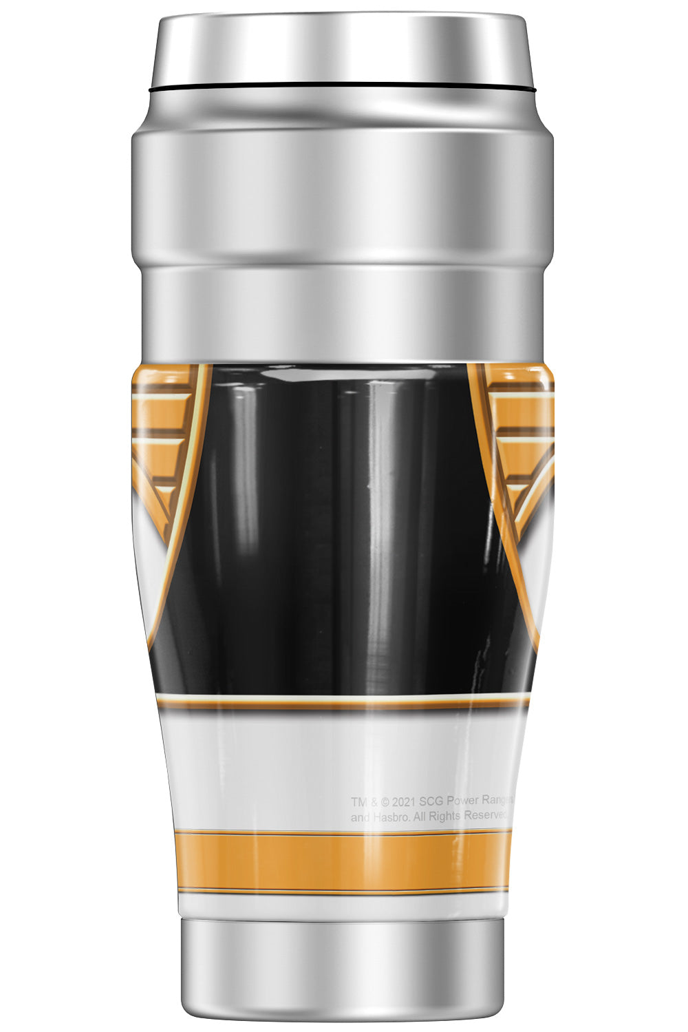 White Ranger Stainless Steel Travel Tumbler, Vacuum insulated, 16oz L82783