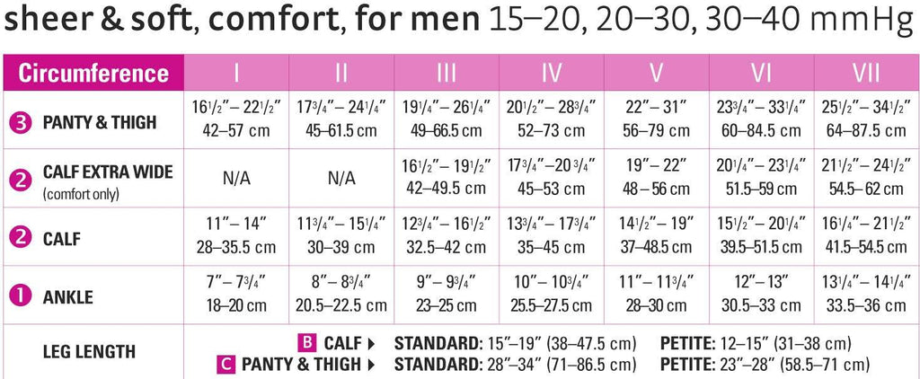 Knee High 30-40 mmHg Extra Wide Calf C94401
