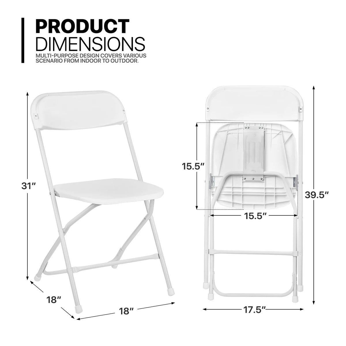 11-Piece 8 Ft Folding Dining Table with Chairs Set with Carry Handle Z9855