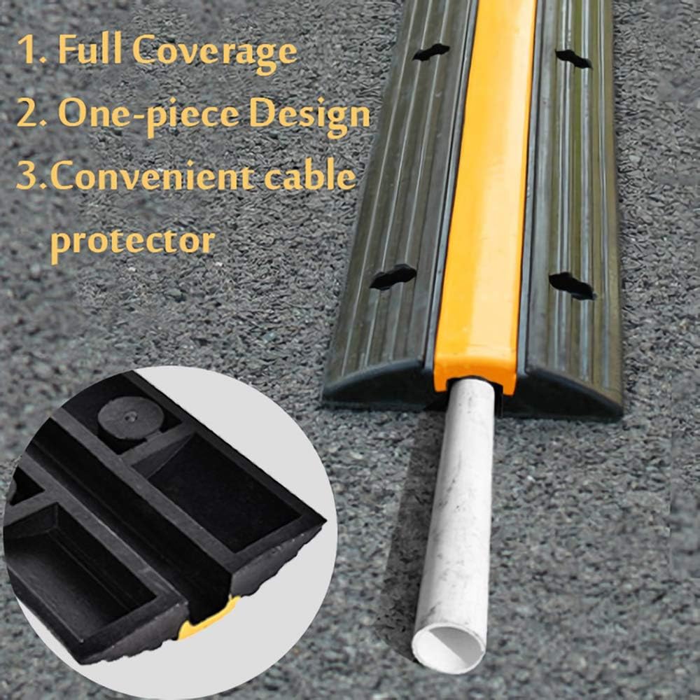 4 Pack Heavy Duty Rubber Cable Protector Ramp X1843