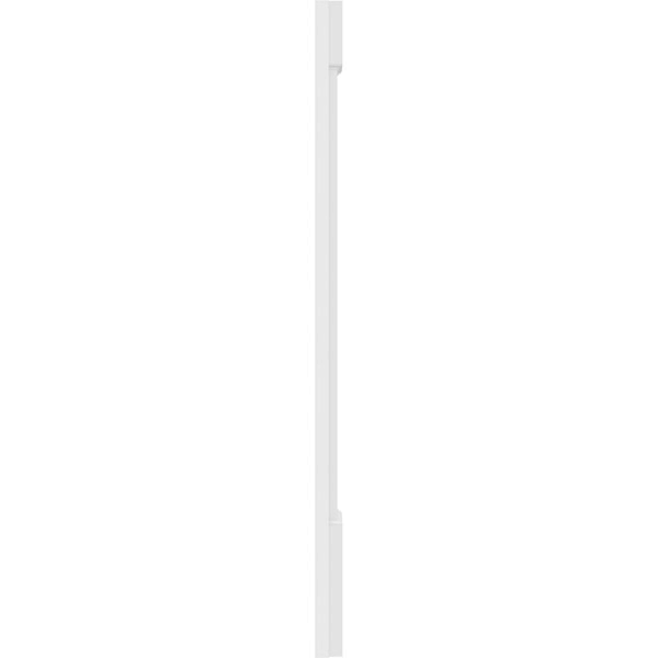 Two Equal Raised Panel PVC Pilaster with Capital and Base (Pair) S4580