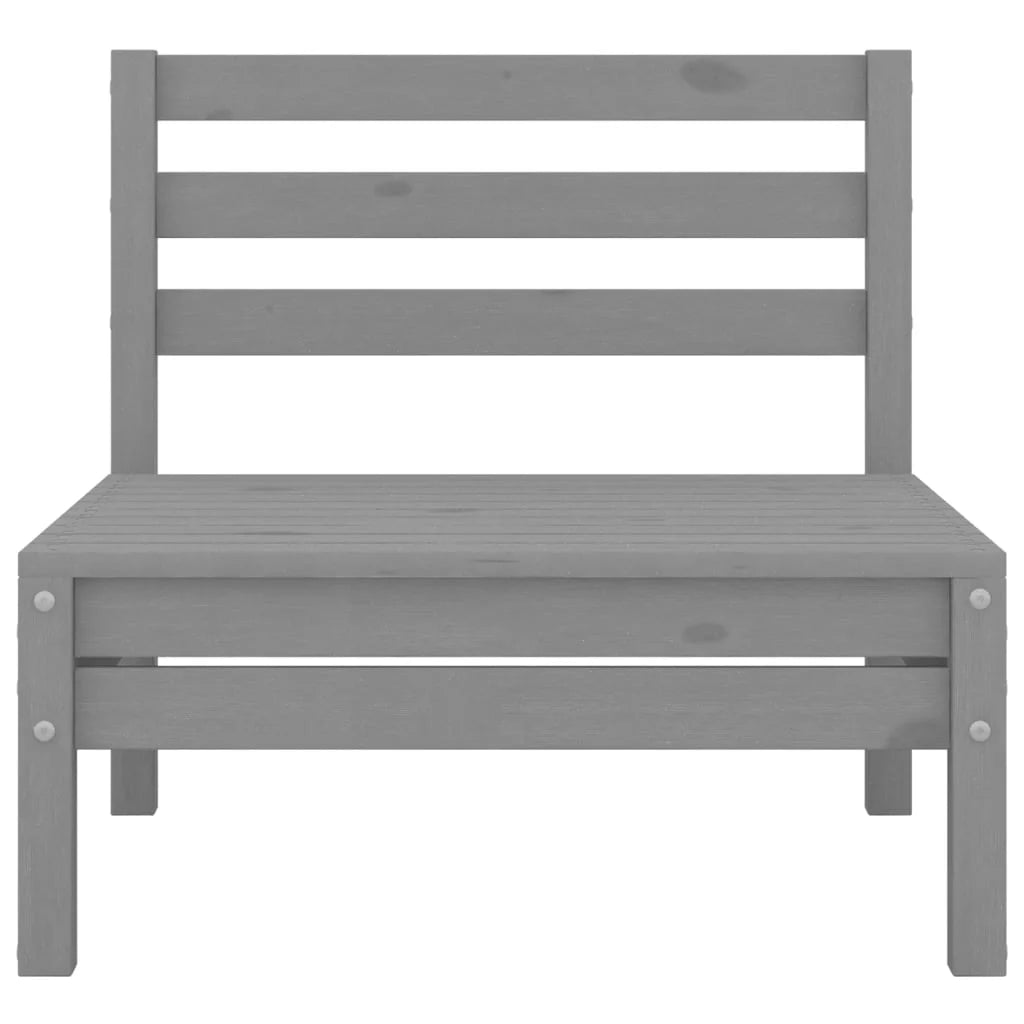 Gray Solid Wood Pine Patio Sofa C54035