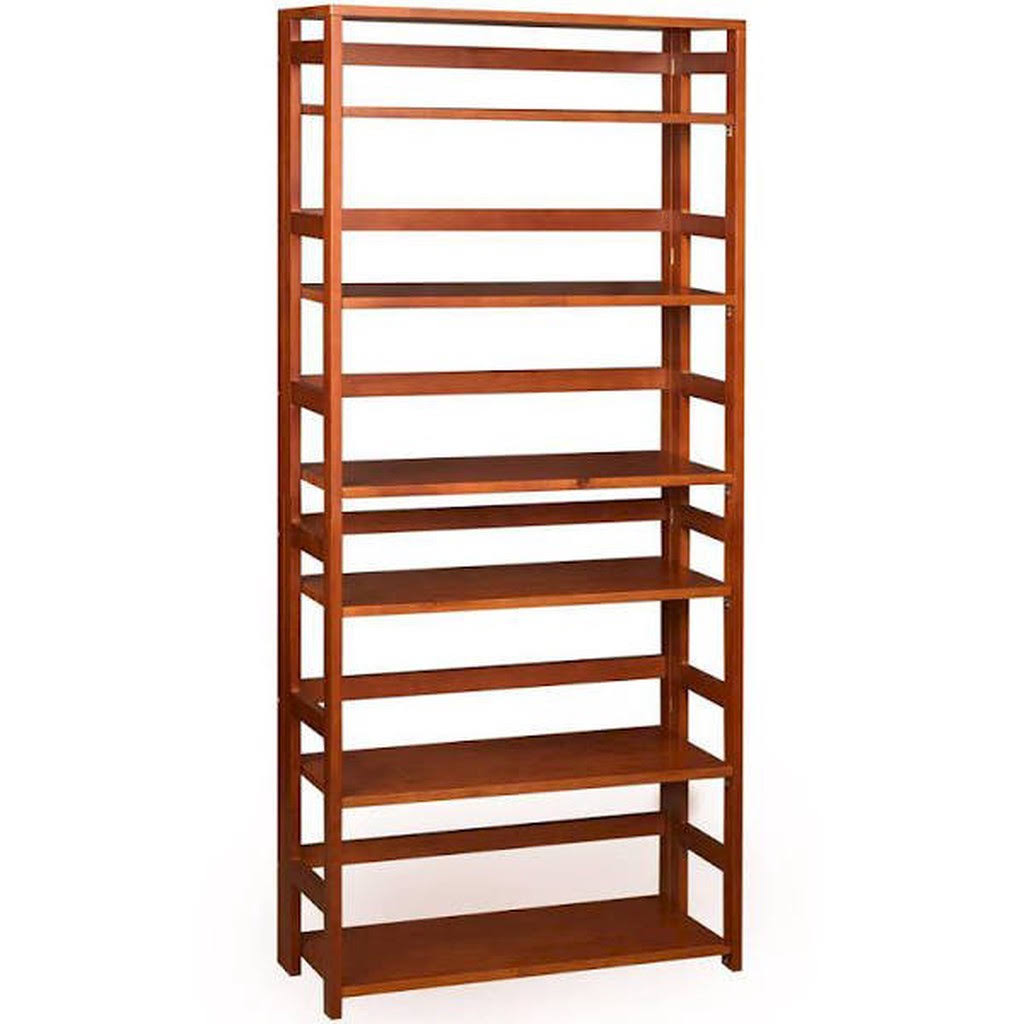 Cherry Wood 6-Shelf Standard Bookcase M75679
