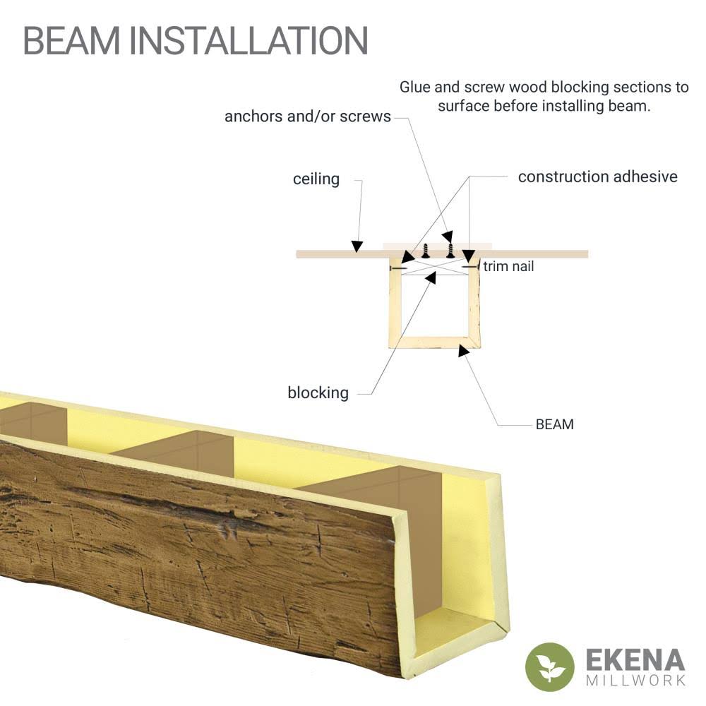 Natural Faux Wood Ceiling Beam Y96216