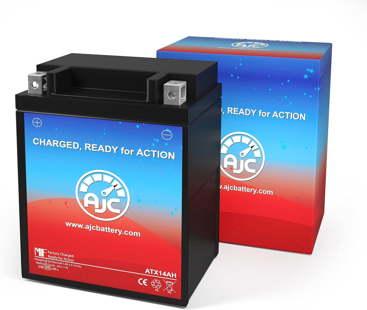 Replacement Battery Pack of 2 for Polaris Trail Boss 330 ATV (2003-2013) P1356
