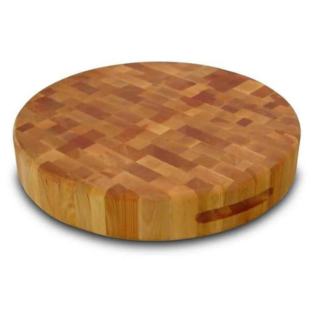 17" Round End Grain Cutting Board in Birch A946215