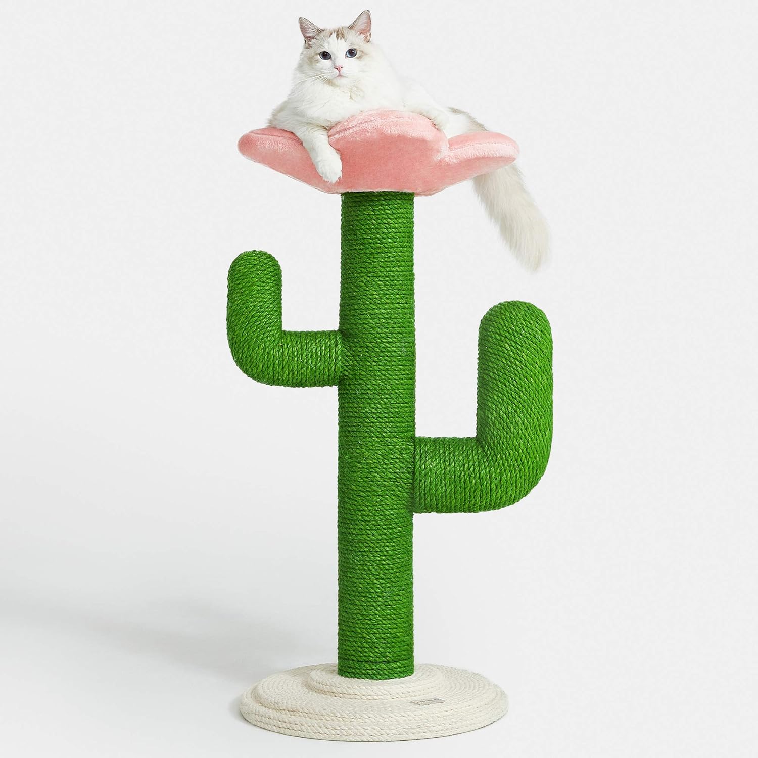Cat Cactus Scratching Post with Natural Sisal Rope J554677