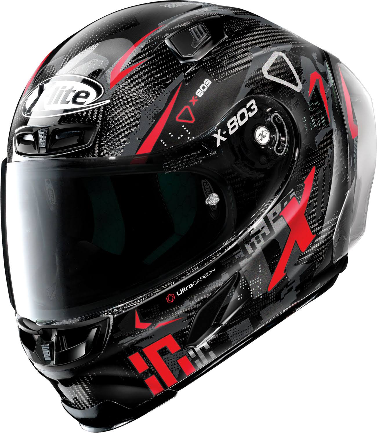 Helmet X-803 RS Ultra Carbon Darko Black / Red Size M K79011