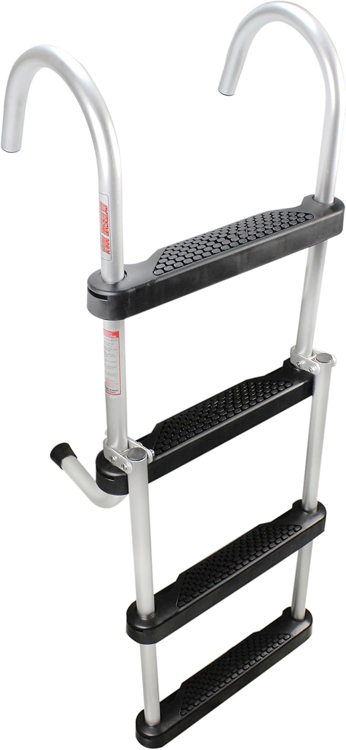 Folding 4-Step Pontoon Ladder Pack of 2 T139620