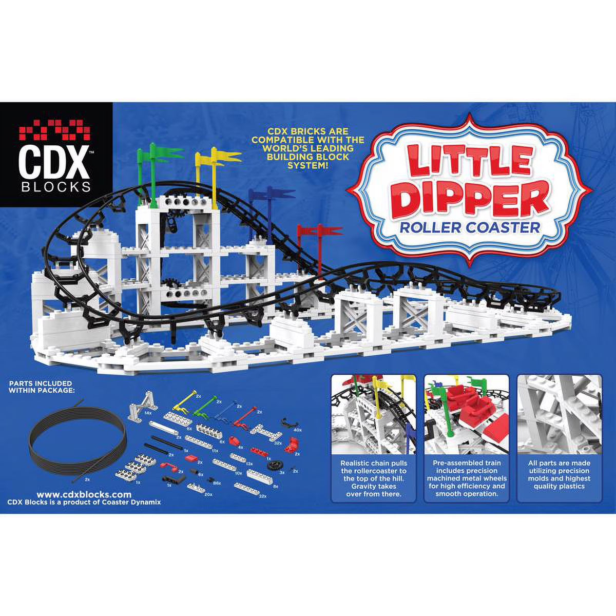 332 Pc Metal/Plastic Roller Coaster T3839