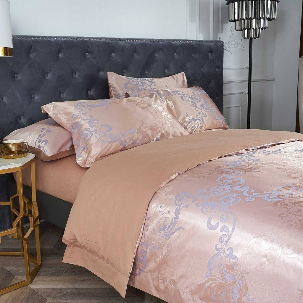 Queen Size Jacquard Cotton Duvet Cover Set F210567