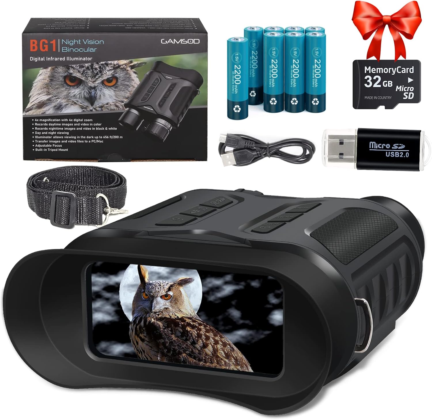 Night Vision Binoculars with Infrared HD Photo & Video S3056