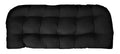Black Tufted Wicker Loveseat Cushion T91501