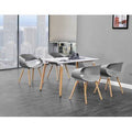 White 5 Piece Dining Set I18212