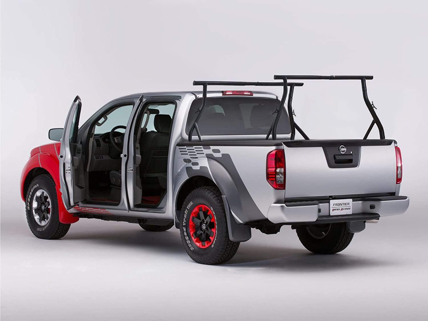 Steel Pickup Truck Low Profile Ladder Rack Sport Bar Two Bar Set M245139
