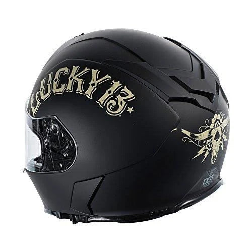 Flat Black Full Face Helmet V218