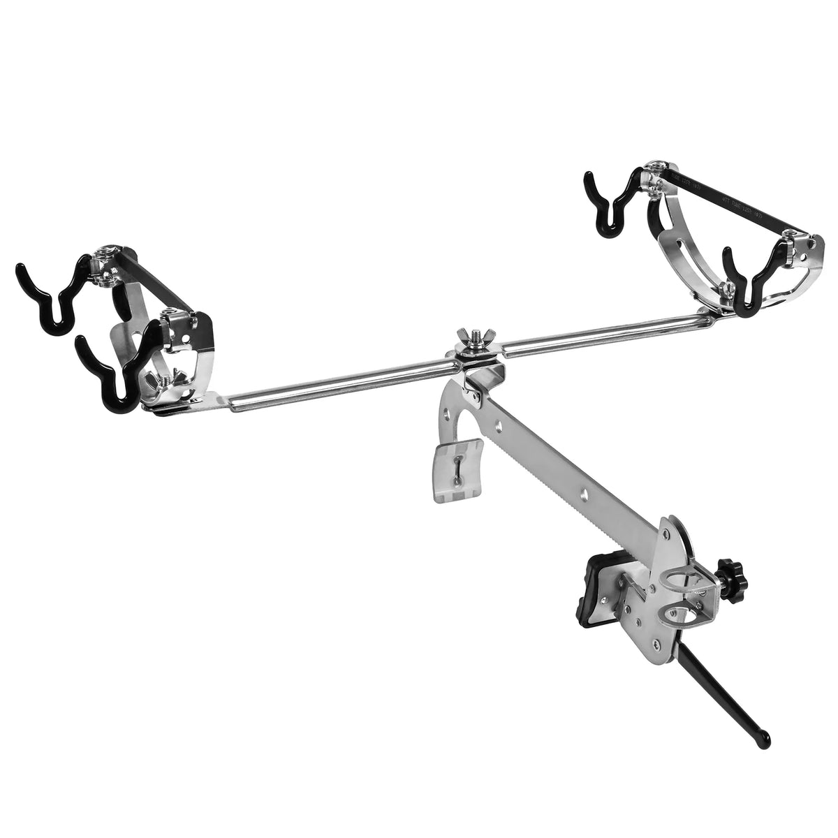 Clamp-on Fishing Rod Holder Boat Mount Railing Bracket Q692262