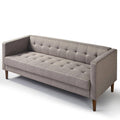 29.9 in. Oatmeal Polyester 3-Seat Sofa C10679