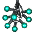 125 Green Globe Bulbs Patio String Lights Z31298