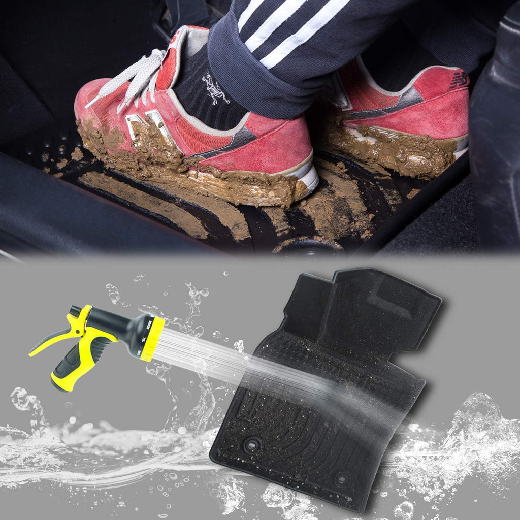Black Front and Rear Car Mats for Hyundai Sonata 2020 2021 2022 F8180