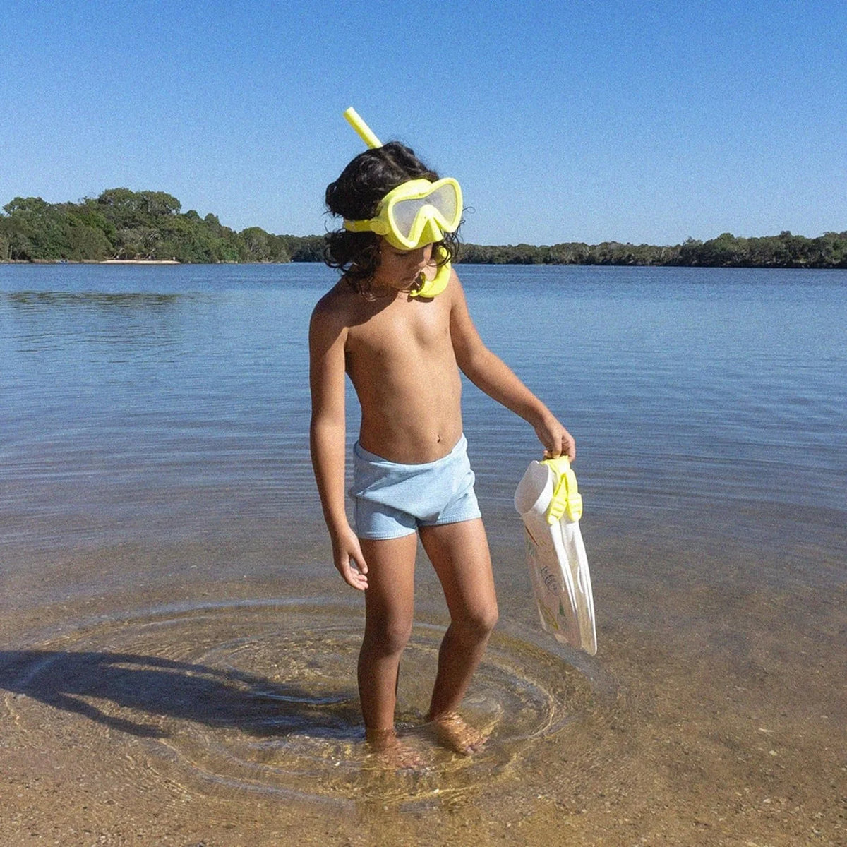 Kids Snorkel Set Medium Yellow P1005