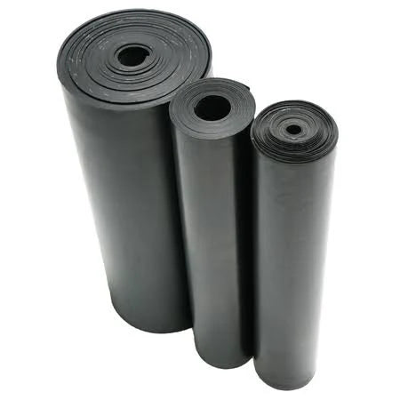 Black Rubber Sheet 1/8x22 Thick 3 x 12 A487