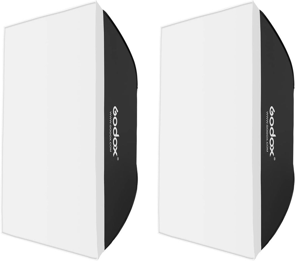 60x90cm Portable Strip Rectangle Softbox with Carry Bag (2PCS) N391793