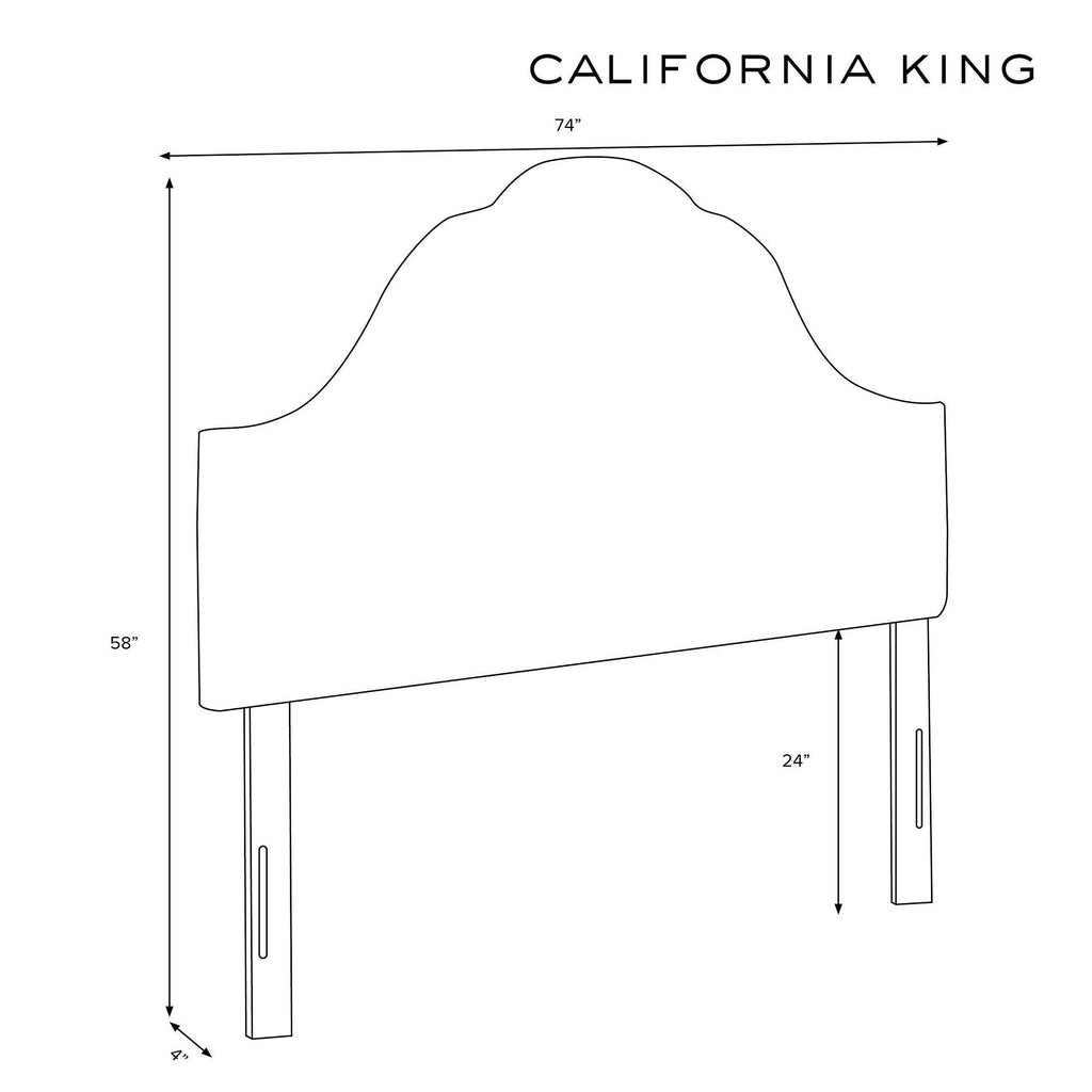 Pink Arched Headboard H9949