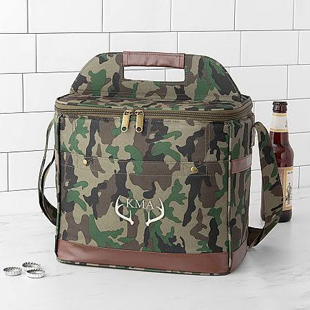 Green 12 Pack Camo Cooler T49773