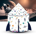 Kids Tent Rocket Ship Toy Foldable Space Themed Indoor Outdoor Large Play Tent A3708