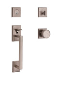 Antique Nickel Sectional Handleset D992