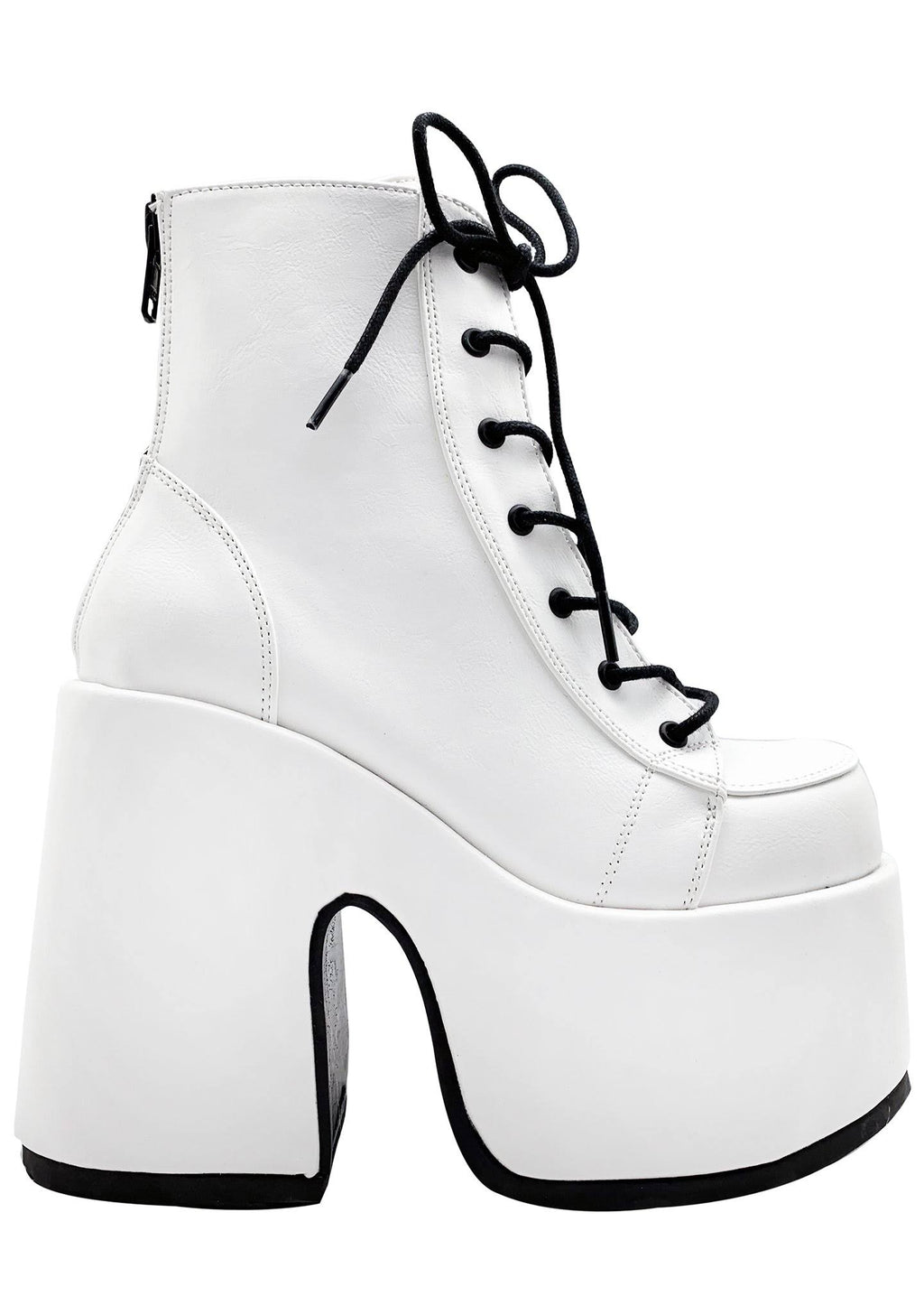 White Vegan Leather Shoes J9934